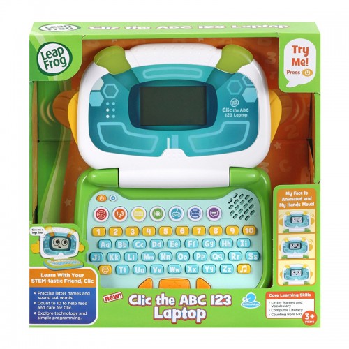LeapFrog Clic the ABC 123 Laptop | Character Robot Laptop